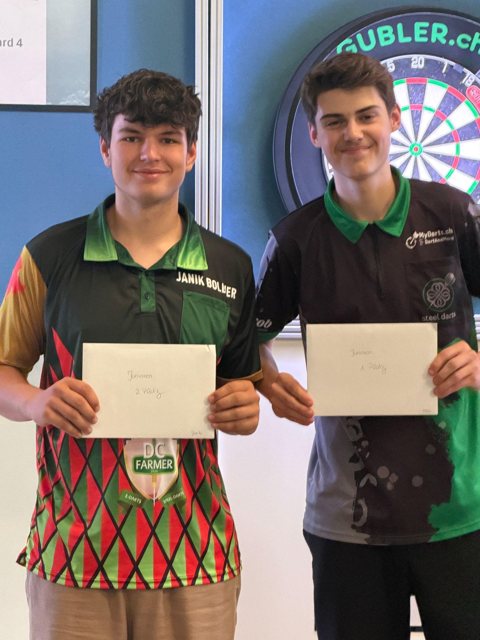 Wasserschloss Open 2026 - Finale Jugend: Janik Bollier (Finalist) und Elia Bühlmann (Sieger)
